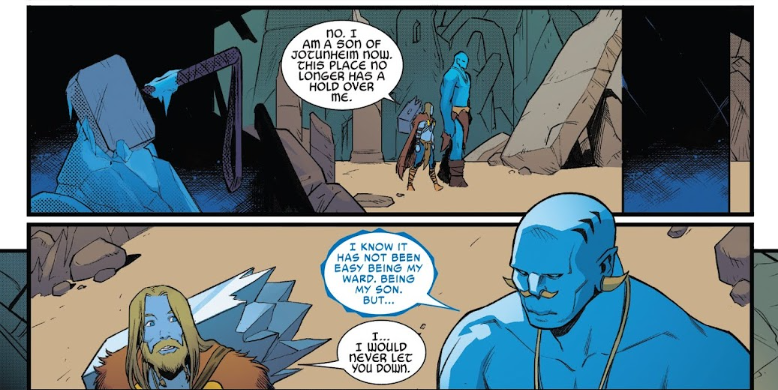 Thor y Laufery momento padre e hijo