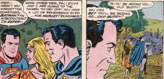 Batman lleva a mujer al bar