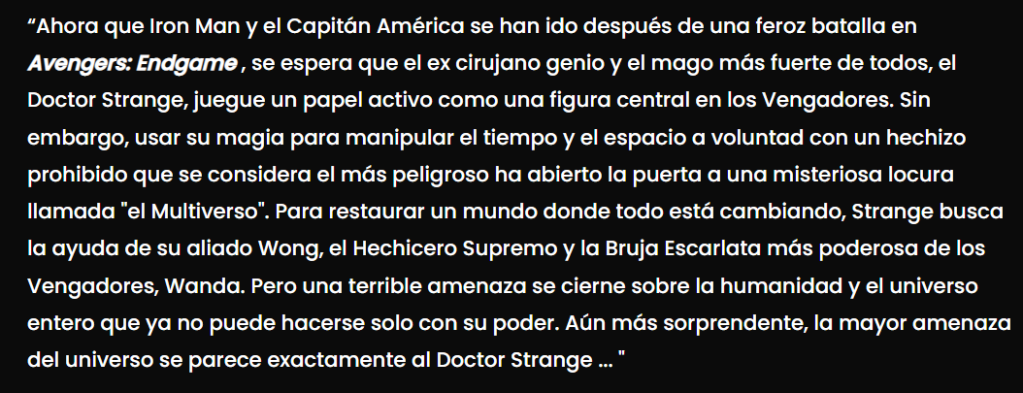 Marvel Sinopsis Doctor Strange