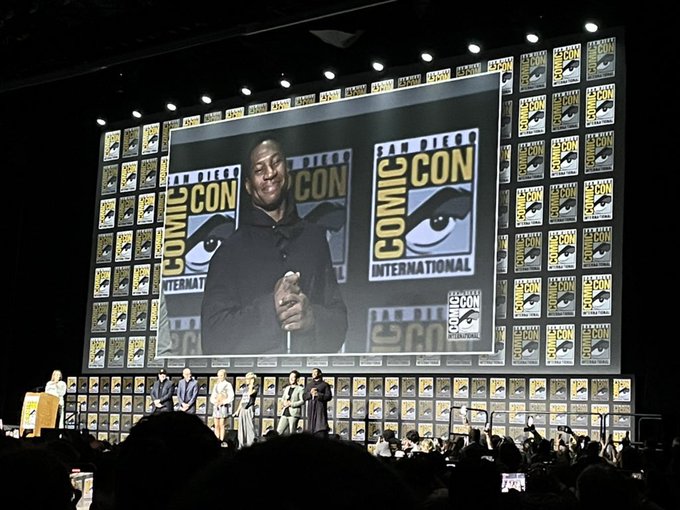 Jonathan Majors en la SDCC como Kang en Marvel 